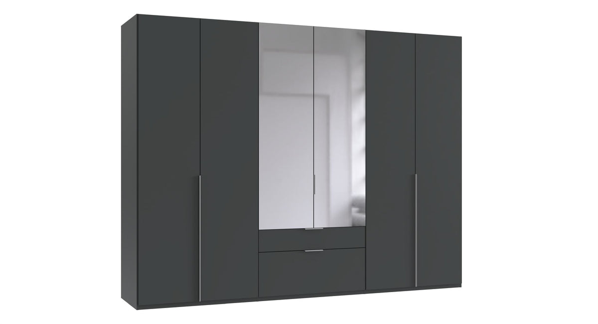 Wimex - Kleerkast New York A - P32416 - Grafiet - 270x236x58cm