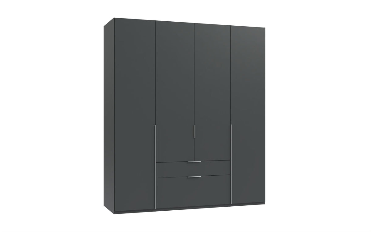 Wimex - Kleerkast New York A - P32418 - Grafiet - 180x236x58cm