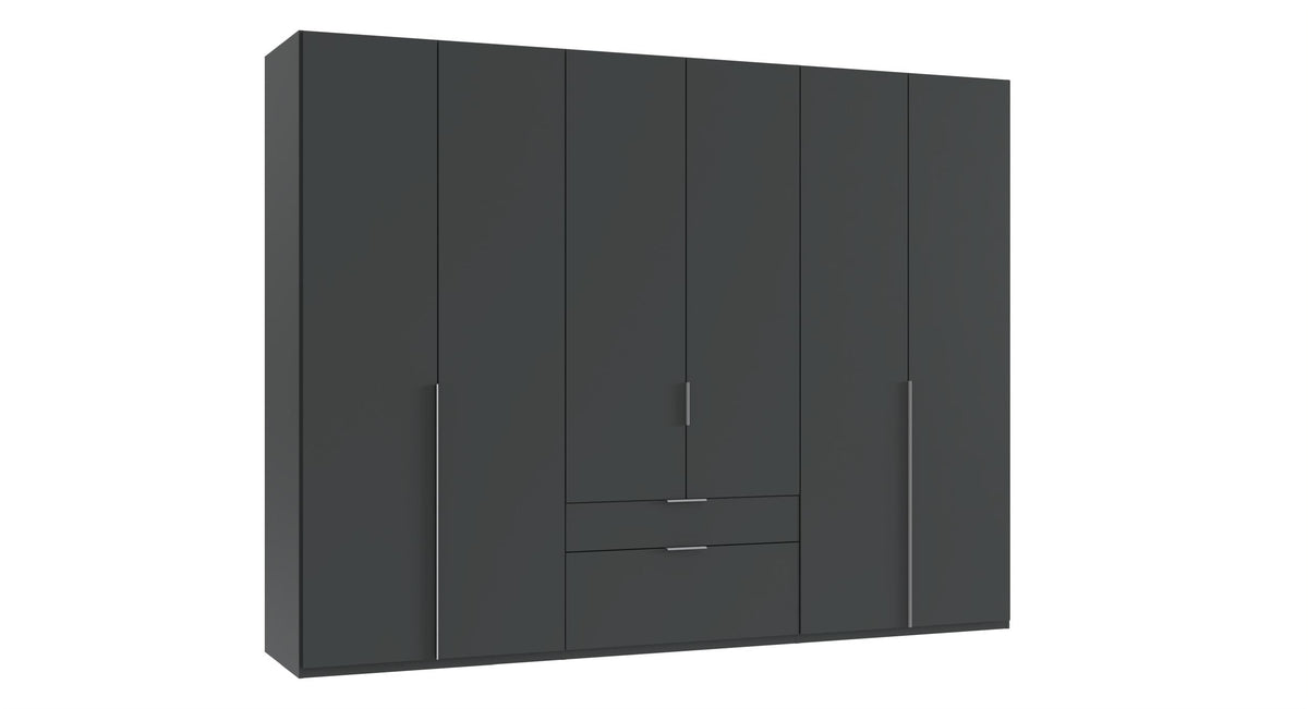 Wimex - Armoire New York A - P32420 - Graphite - 270x236x58cm