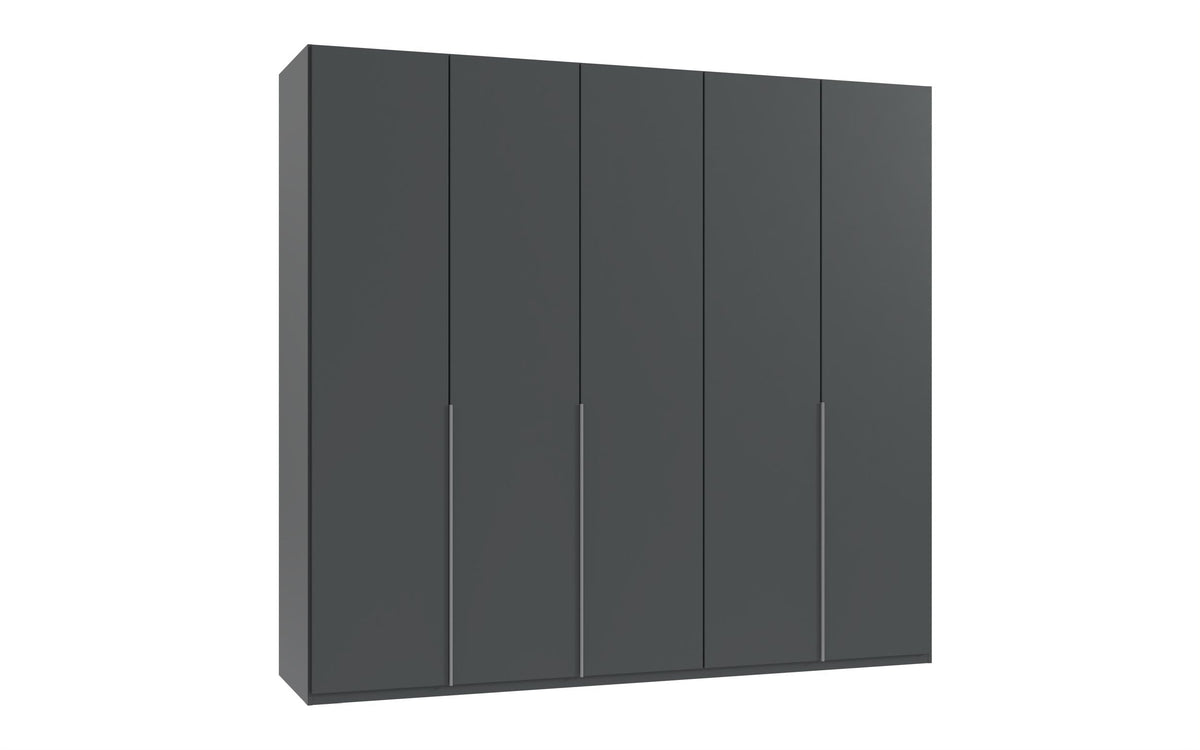 Wimex - Kleerkast New York A - P32404 - Grafiet - 225x236x58cm