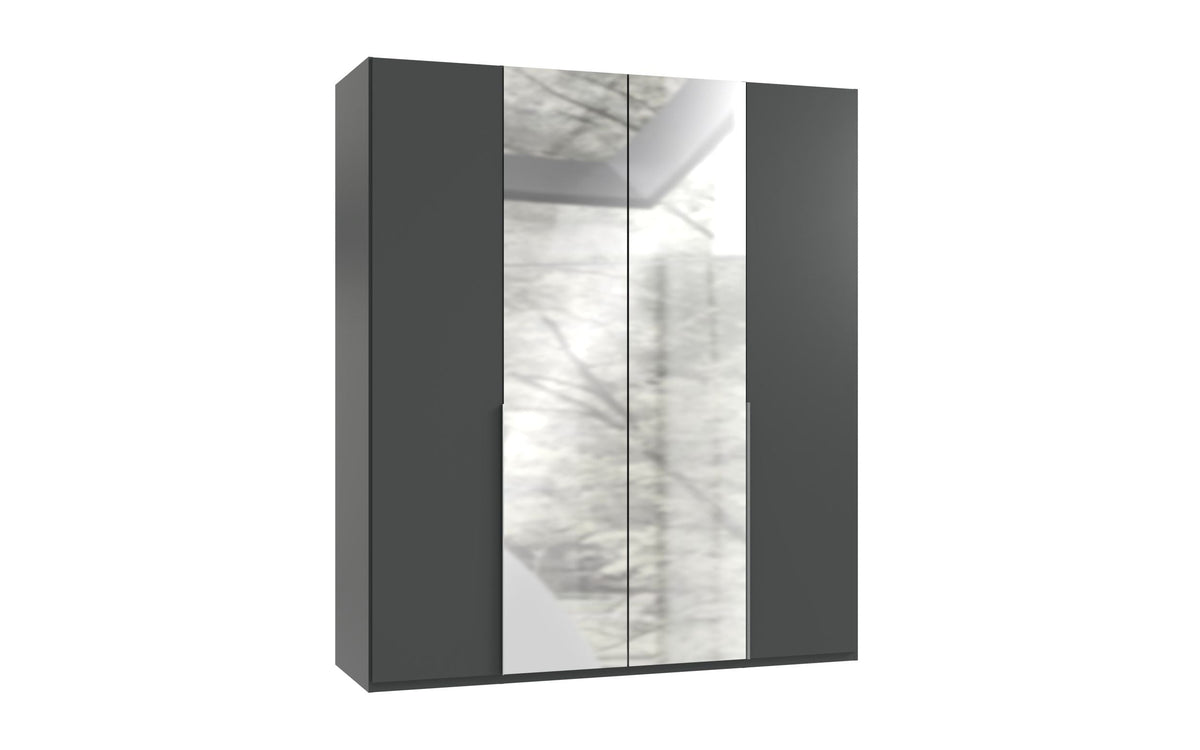 Wimex - Kleerkast New York A - P32408 - Grafiet - 180x236x58cm