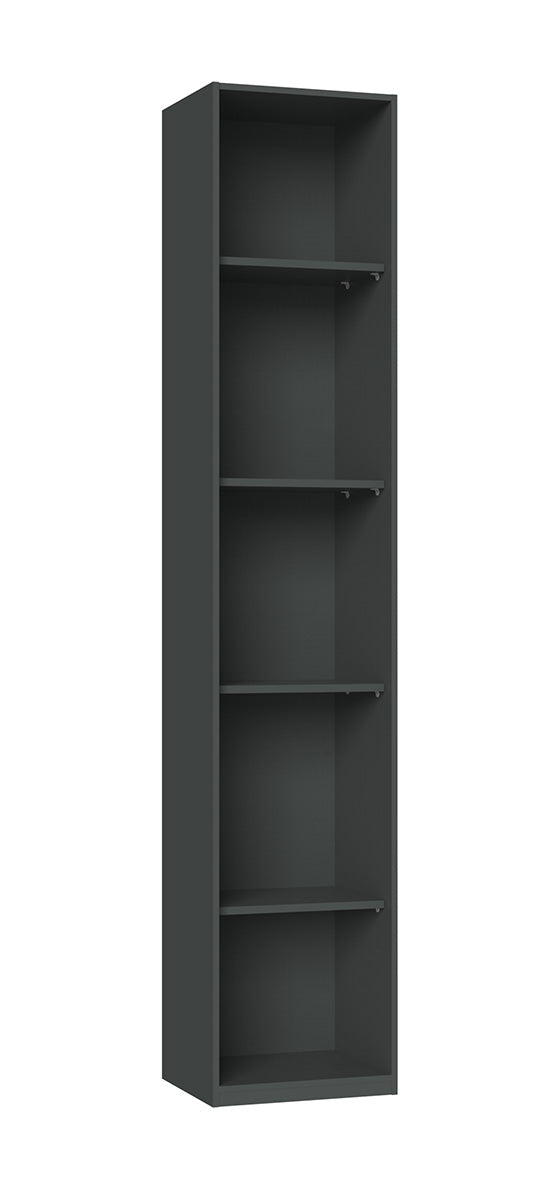 Wimex - Boekenrek New York A - P32837 - Grafiet - 46x236x58cm