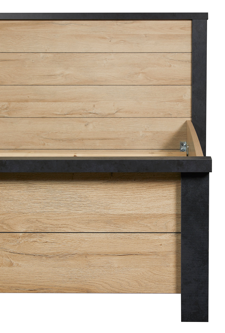 GBO - Tweepersoonbed Phaedra - French oak/ Nox  - 180x103x200cm