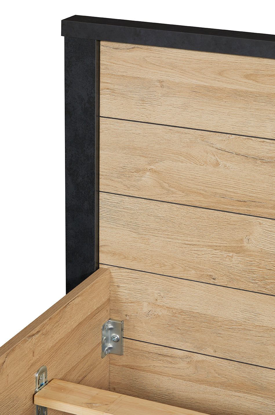 GBO - Tweepersoonbed Phaedra - French oak/ Nox  - 180x103x200cm