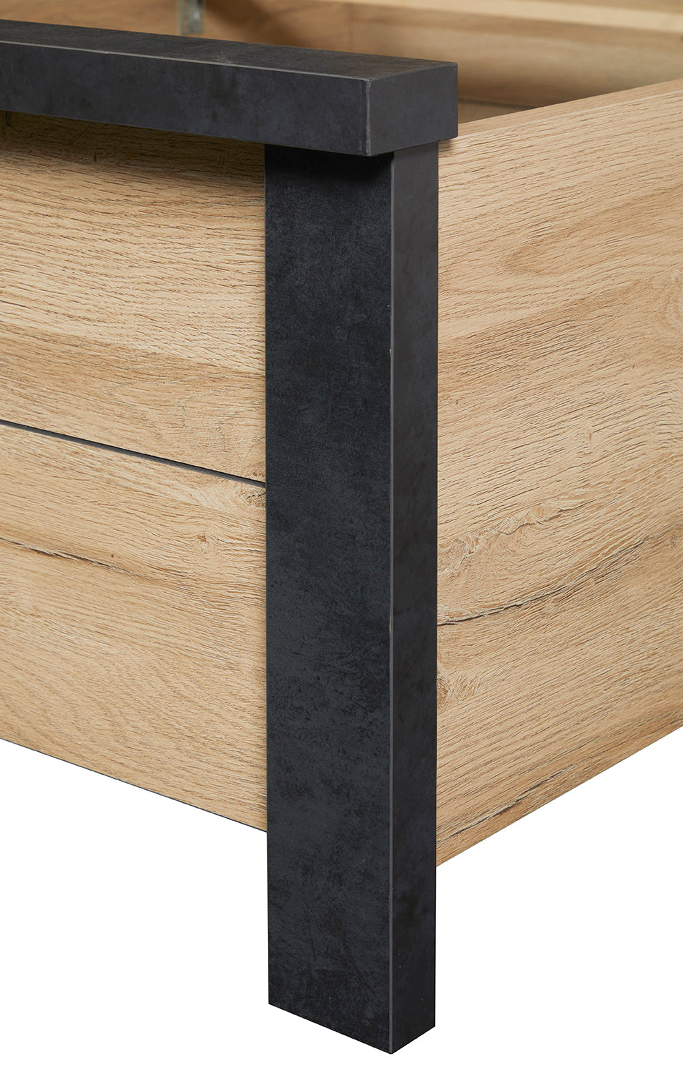 GBO - Tweepersoonbed Phaedra - French oak/ Nox  - 180x103x200cm