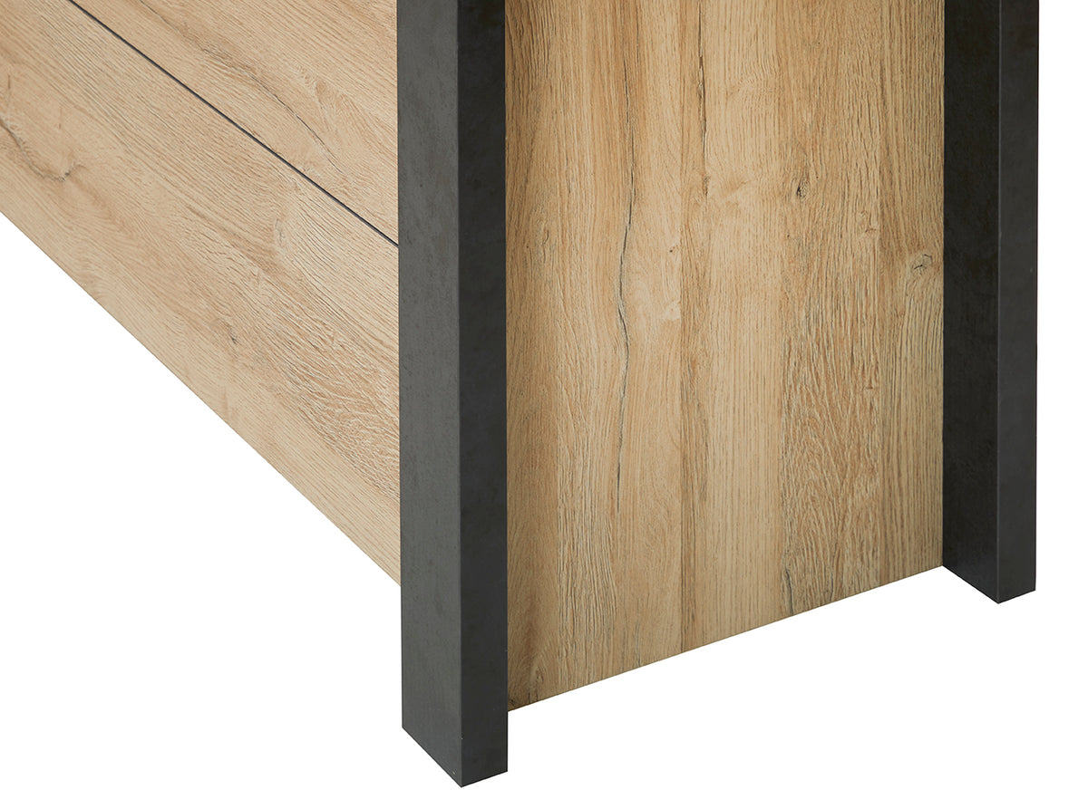 GBO - Commode Phaedra - Chêne français/ Nox - 120x48x83cm