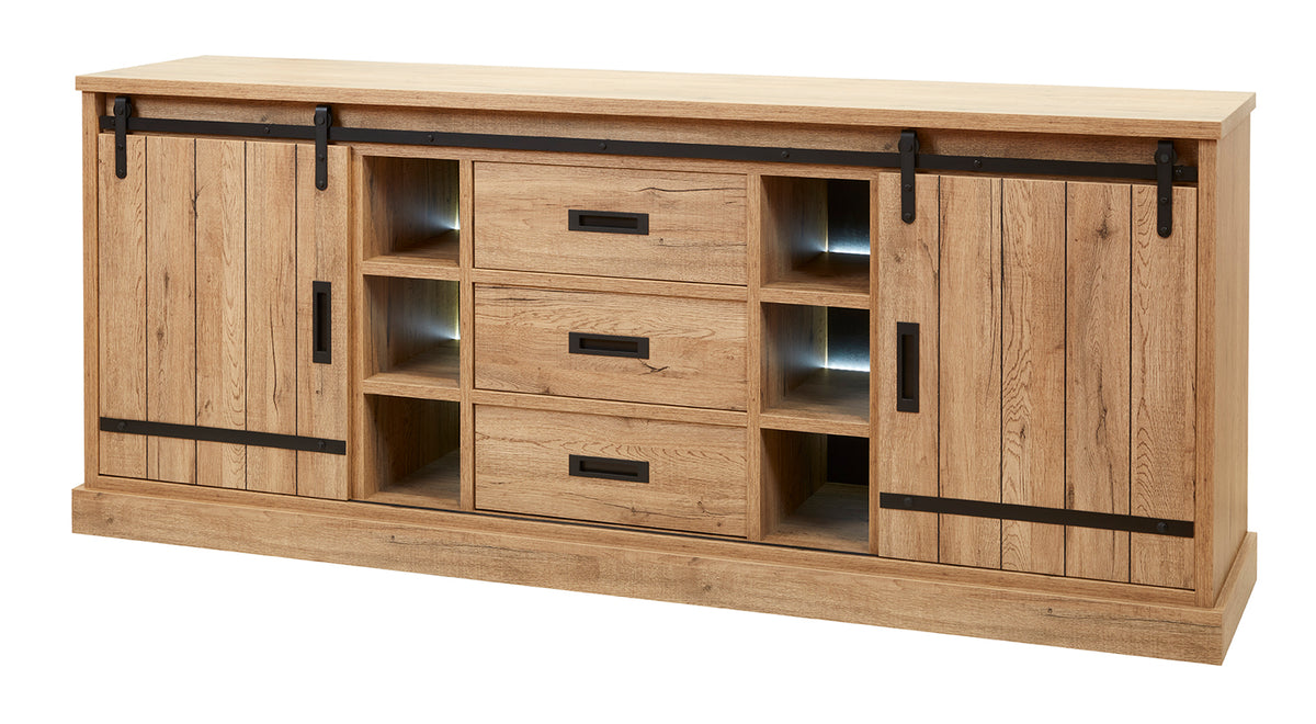GBO - Dressoir Piero - Scarlet oak - 225x92x50 cm