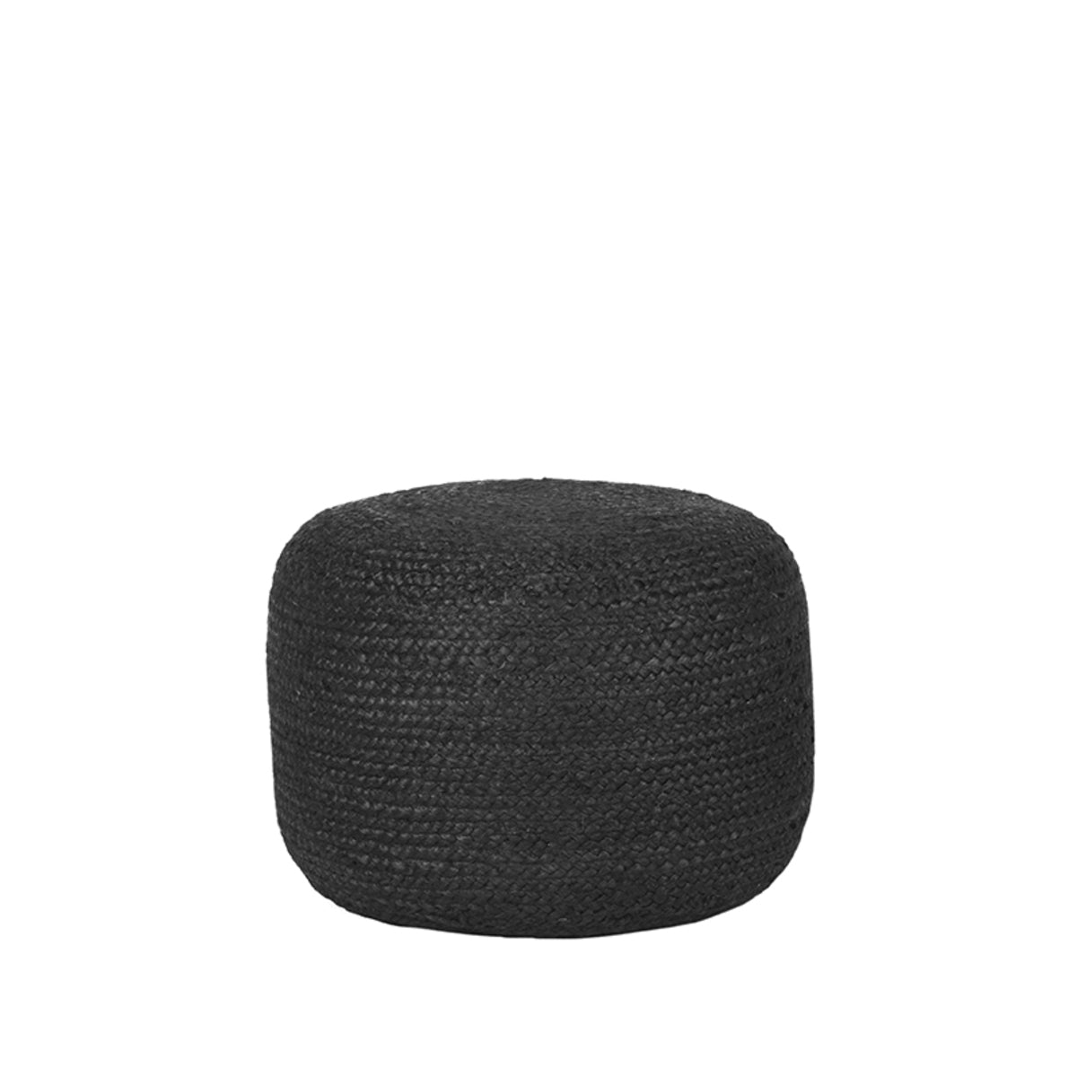 LABEL51 Pouf Jute - Noir - Jute - 50 cm