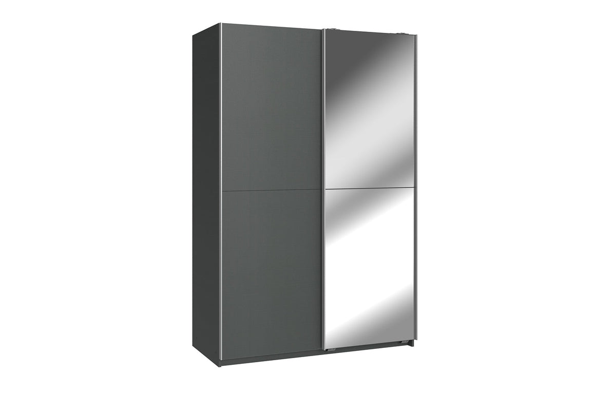 Wimex - Kleerkast Queen - 117770 - Grafiet - 135x198x65cm