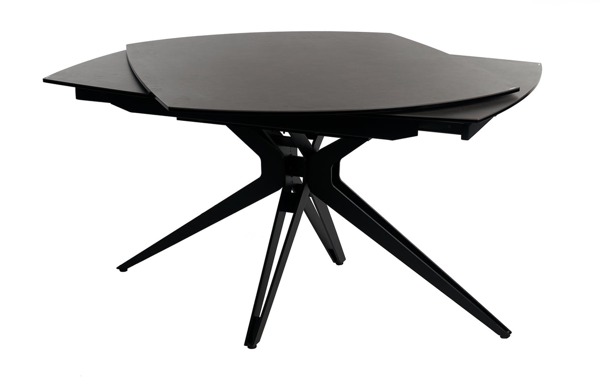 Meubar - Keramische Tafel Rotonda 1- Antraciet - 130(+2x30) x 76 x 100 cm