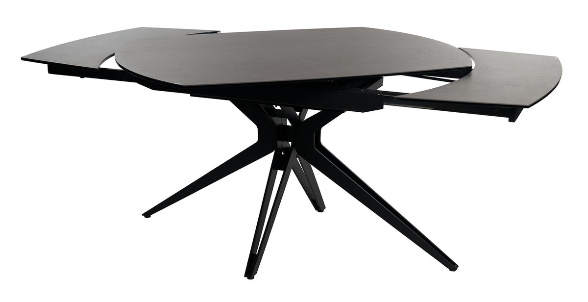 Meubar - Keramische Tafel Rotonda 1- Antraciet - 130(+2x30) x 76 x 100 cm