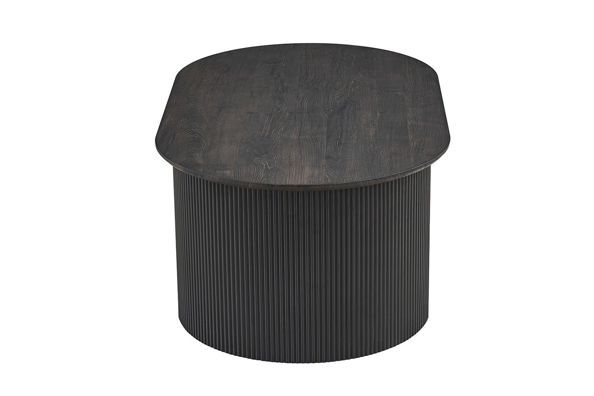 Rousseau - Table basse Lagos - Plateau relevable Décor Marron foncé - 45/62 x 120 x 70 cm