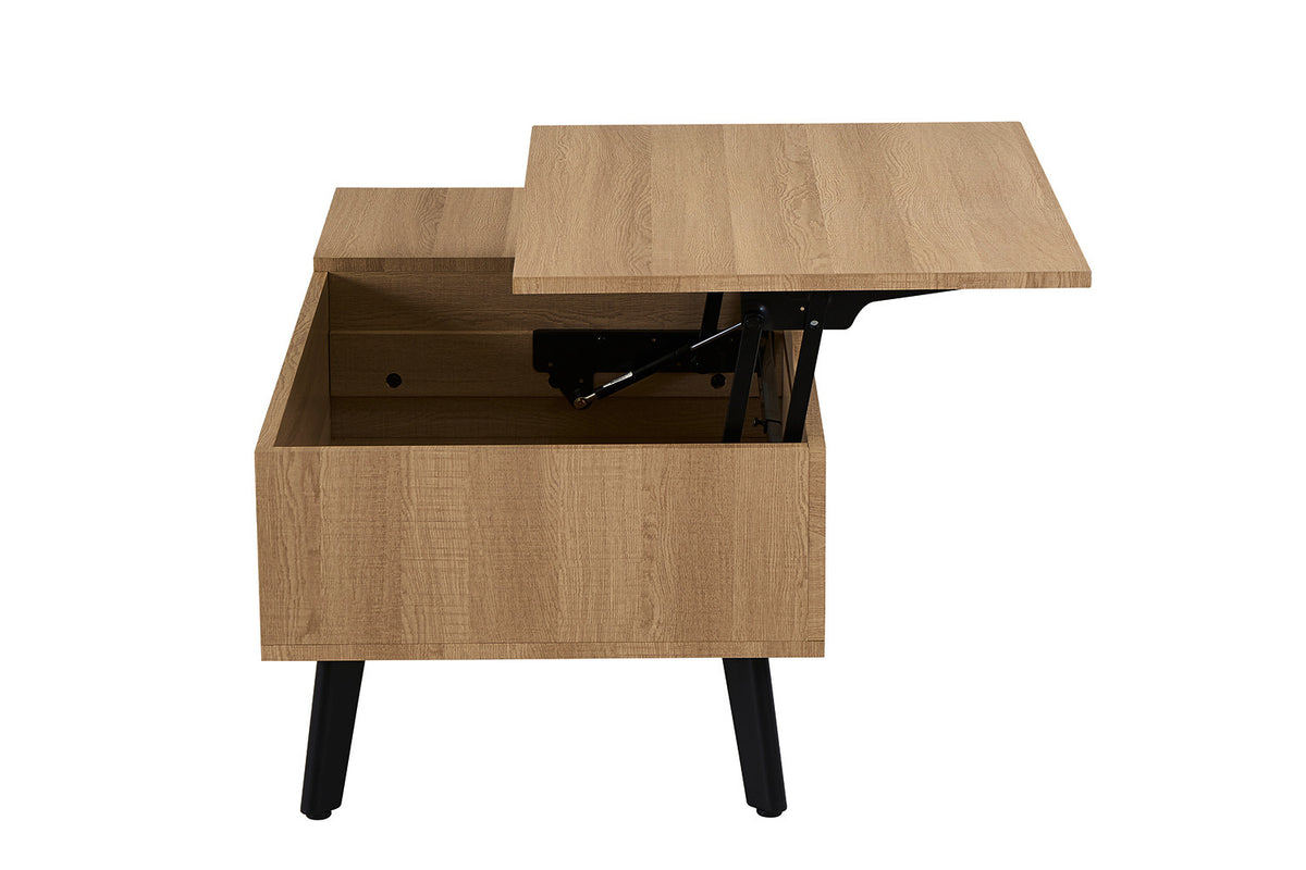Rousseau - Salontafel Justine -Opklapbare top Decor Eik Naturel - 45/62x120x60 cm