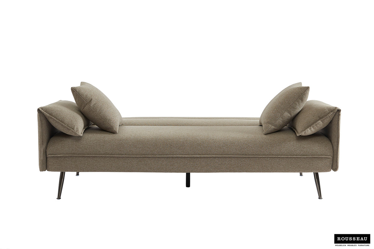 Rousseau - Zetelbed Sivas - Stof Ote Family 4 Beige - 95x199x89 cm