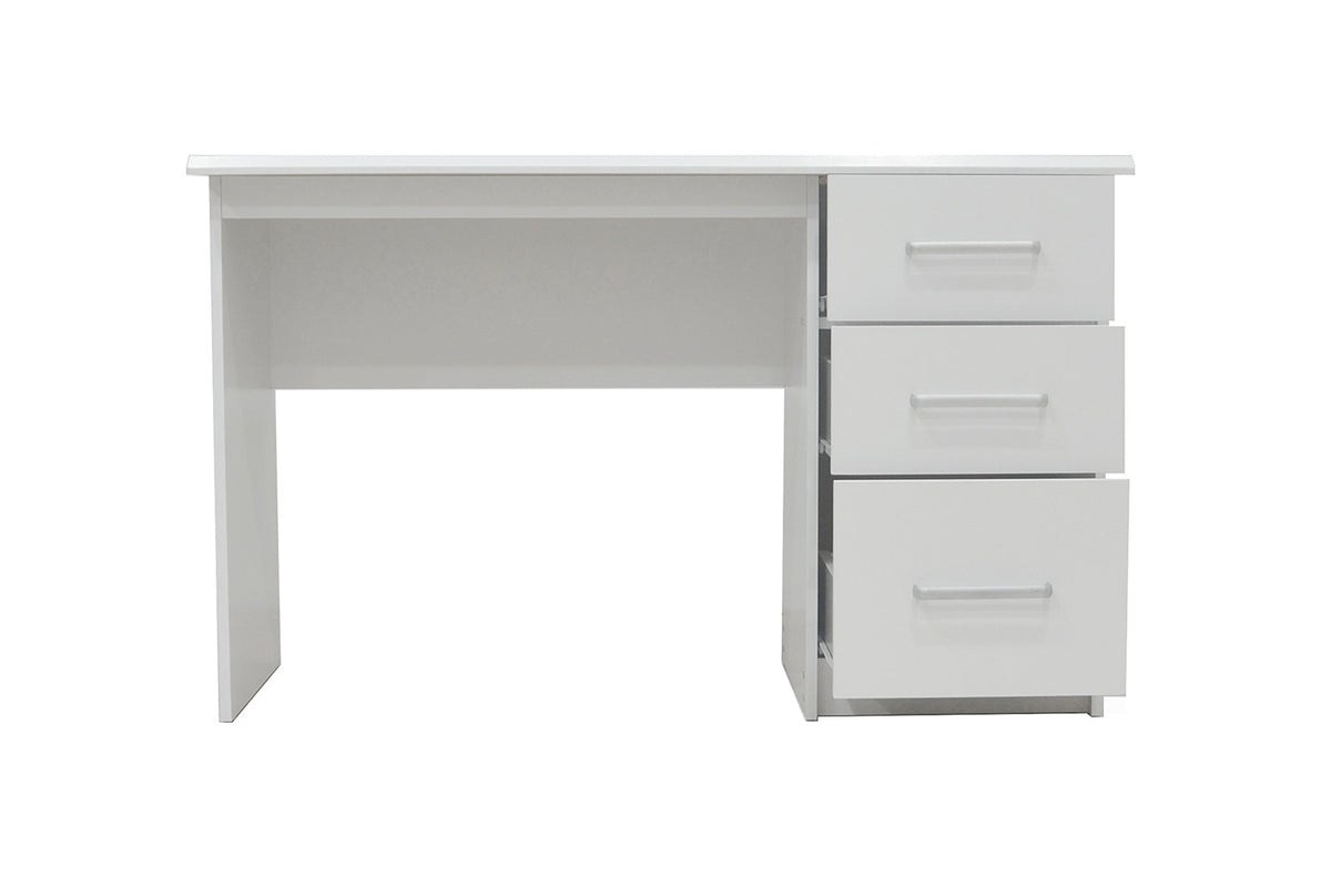 Rousseau - Bureau Mateo 3 lades Wit - 75x121x60 cm