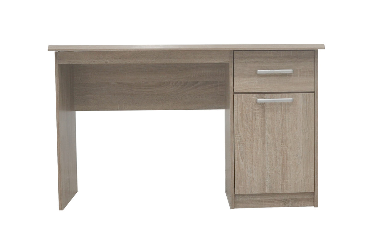 Rousseau - Bureau Milou 1 tiroir 1 porte Sonoma - 75x121x60 cm