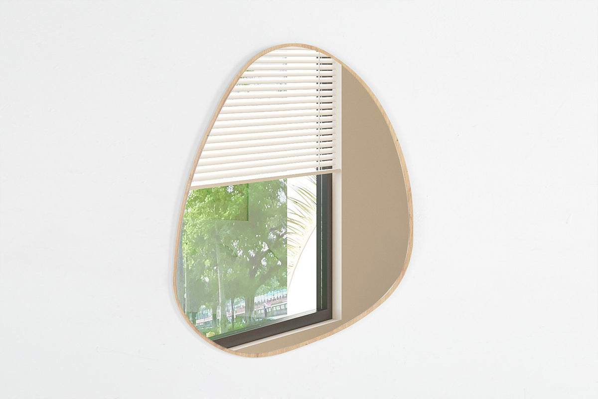 Rousseau - Miroir Roza 80x60 Vieux chêne - 80x60x0,8 cm