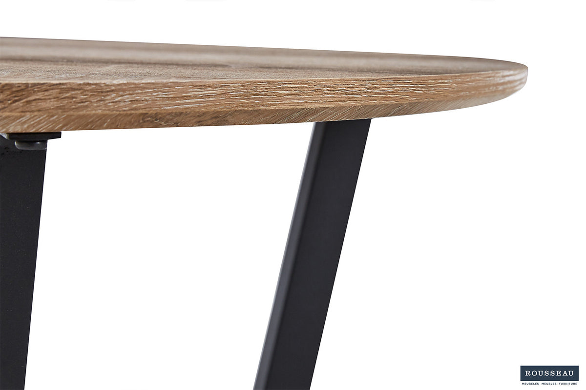Rousseau - Table basse Paso 3 Décor Vieux Chêne - 45x80x80 cm