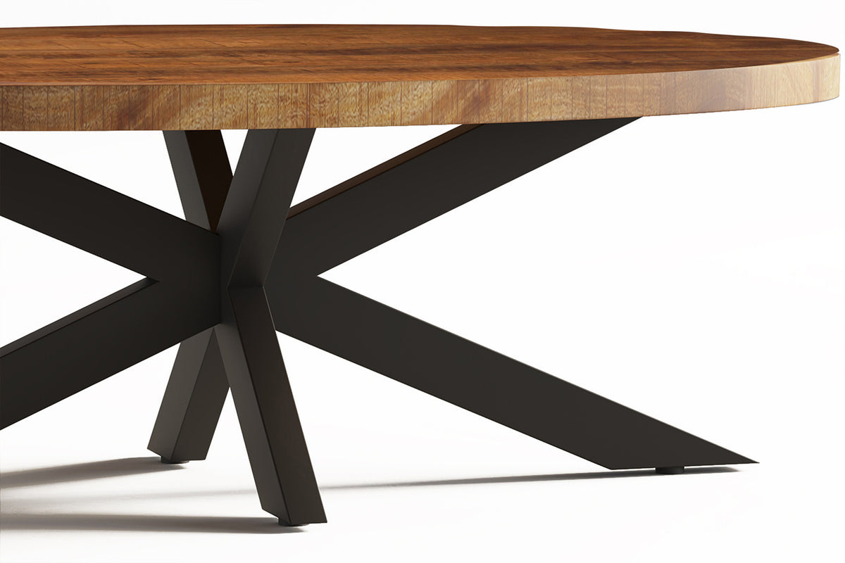 Rousseau - Salontafel Madeira Ovaal Mango hout - 45x130x70 cm