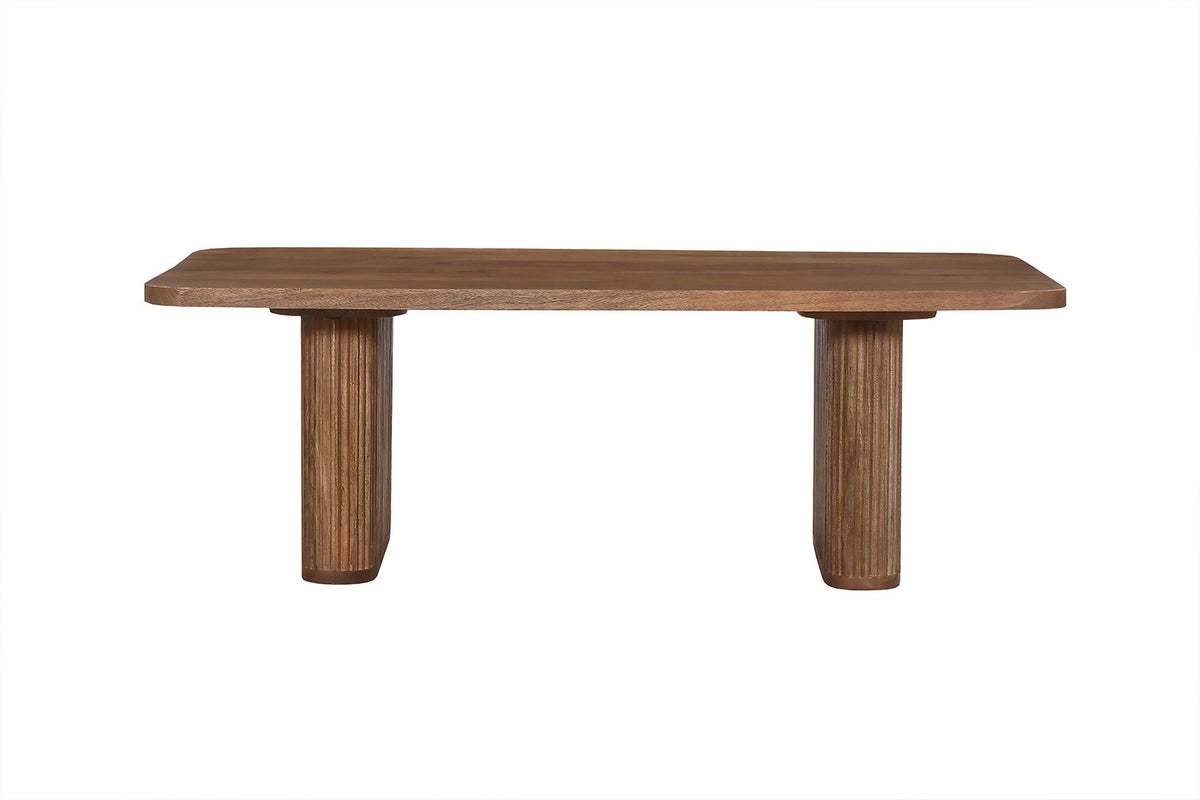 Rousseau - Table basse Jean Manguier Marron clair - 40x120x60 cm