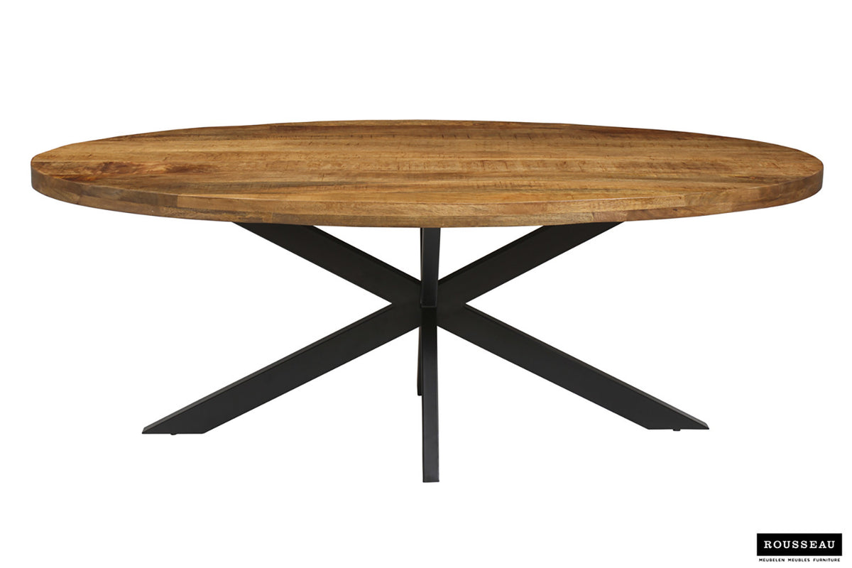 Rousseau - Table Alexa 200 cm Ovale Manguier - 76x200x100cm