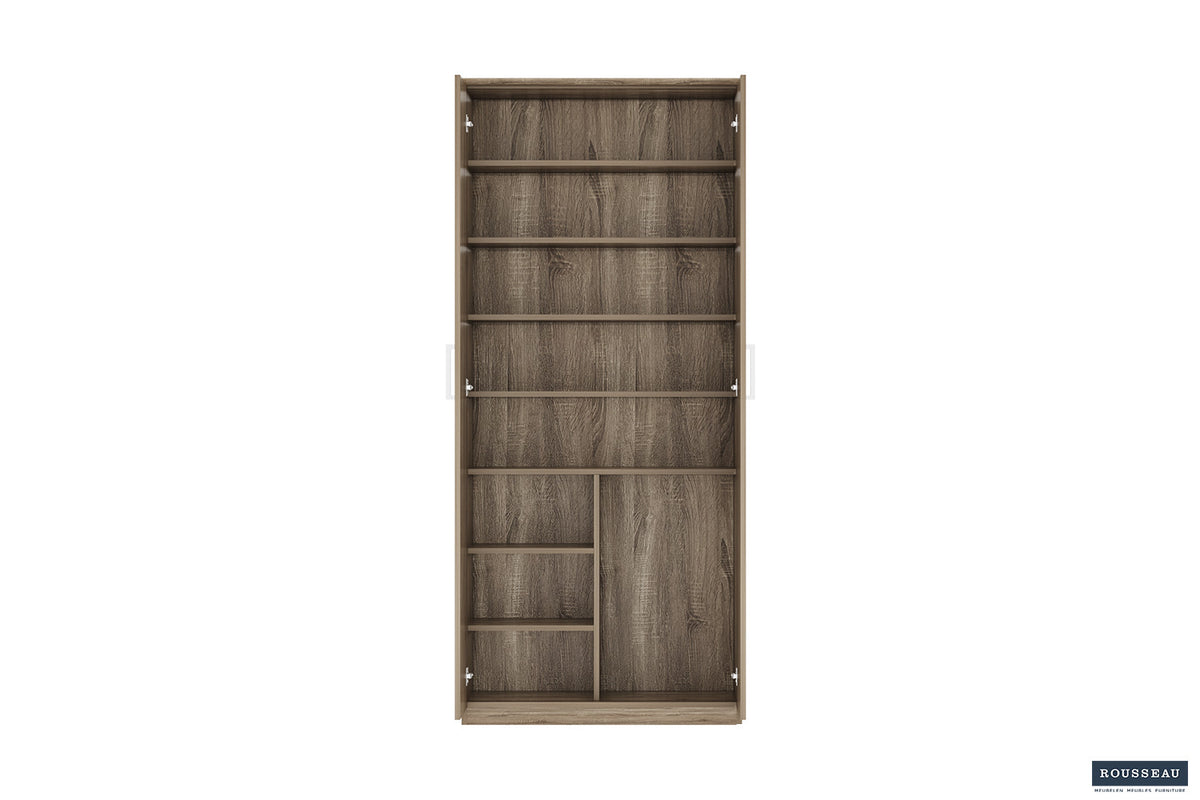 Rousseau - Schoenenkast Mike 2 deuren Sonoma - 183x80x37 cm