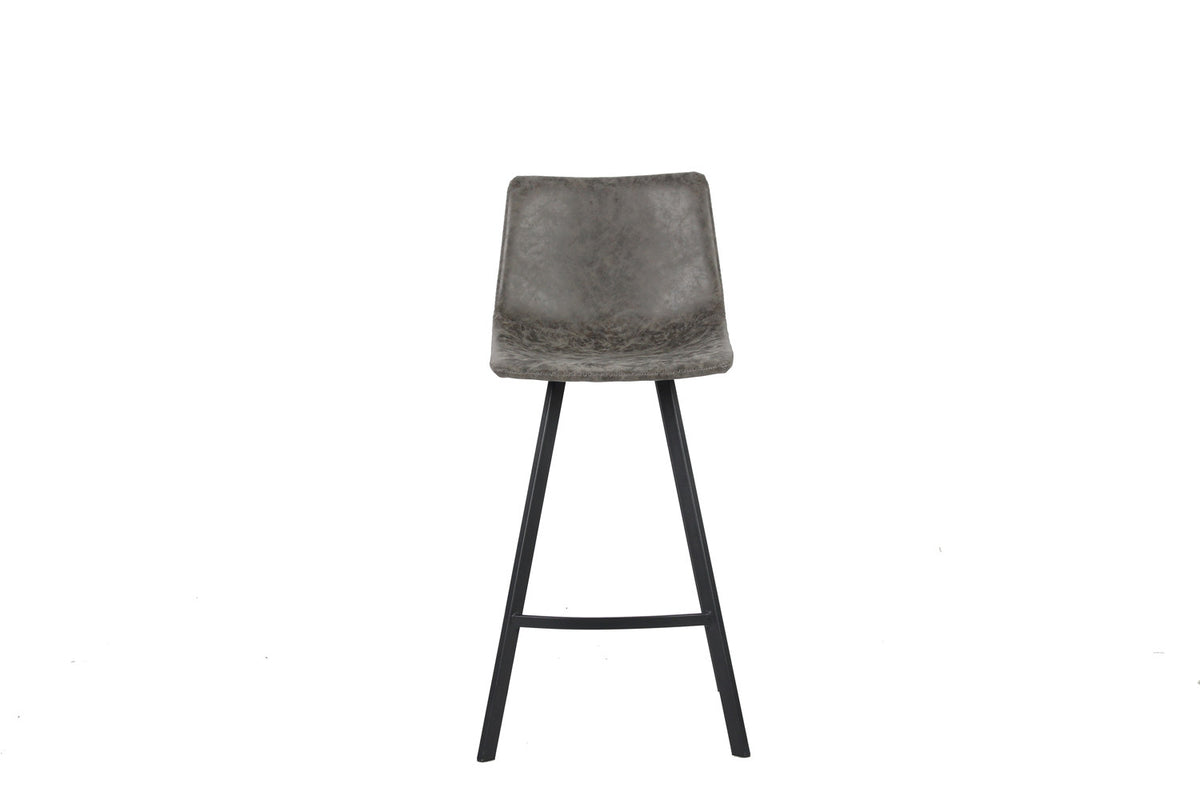 Rousseau - Barstoel Ozan PU Grijs - 98x45x49 cm