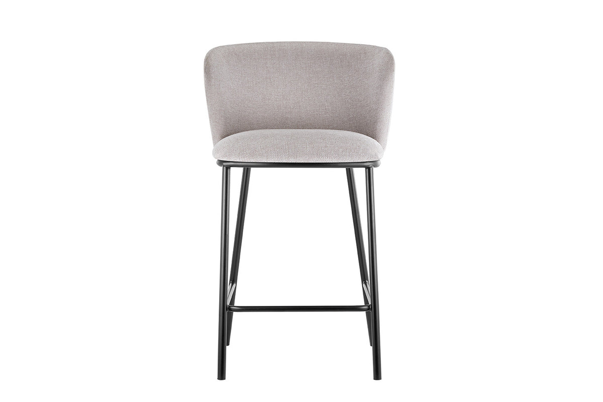 Rousseau - Barstoel Arthur Stof Beige - 88.5x53x50.5 cm