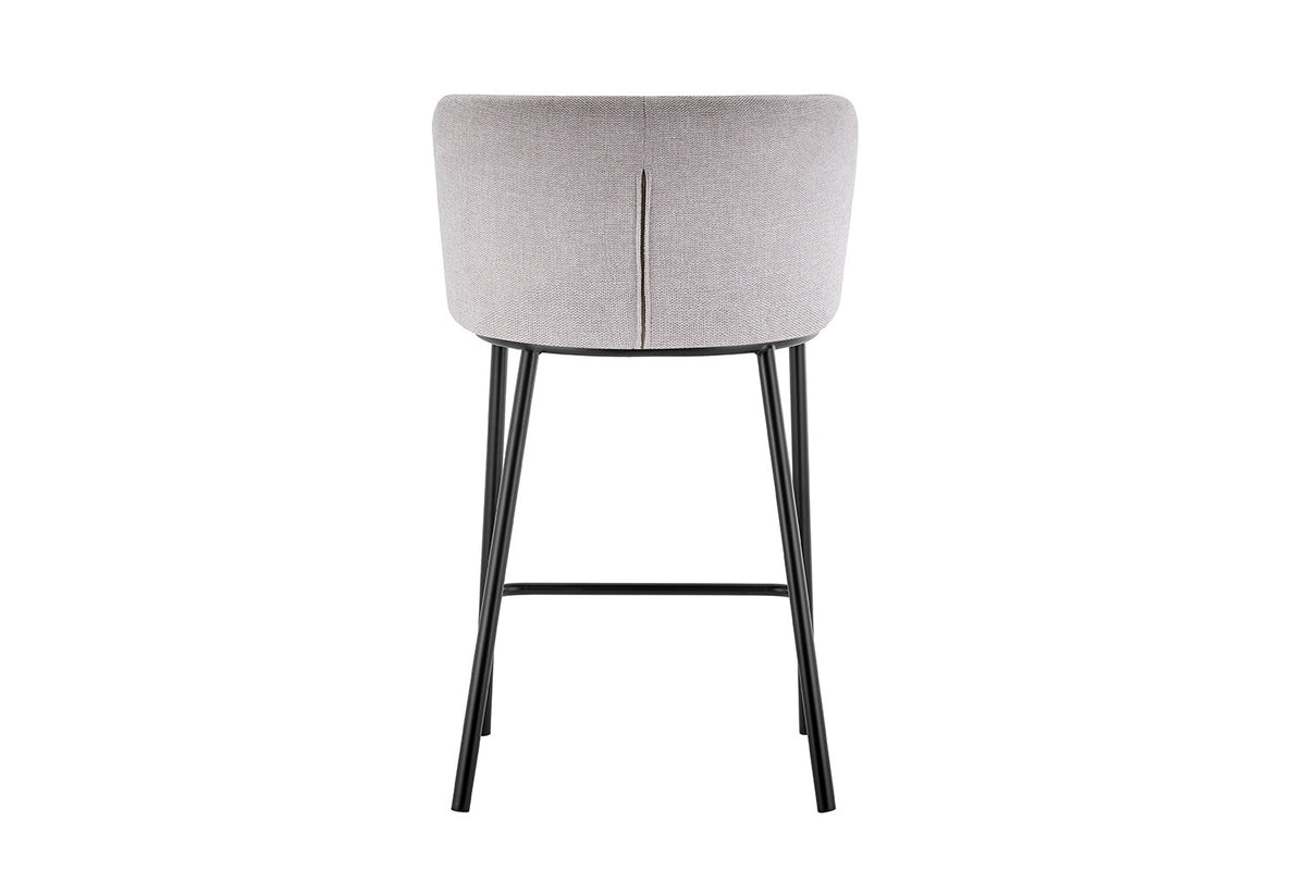 Rousseau - Barstoel Arthur Stof Beige - 88.5x53x50.5 cm