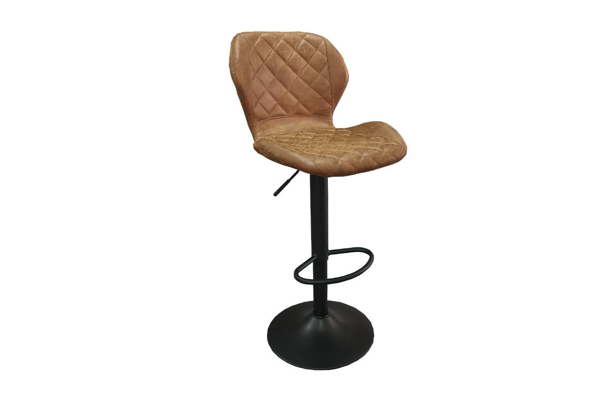 Rousseau - Chaise de bar Malaga PU Cognac - DEC8031 - 90x48x52 cm