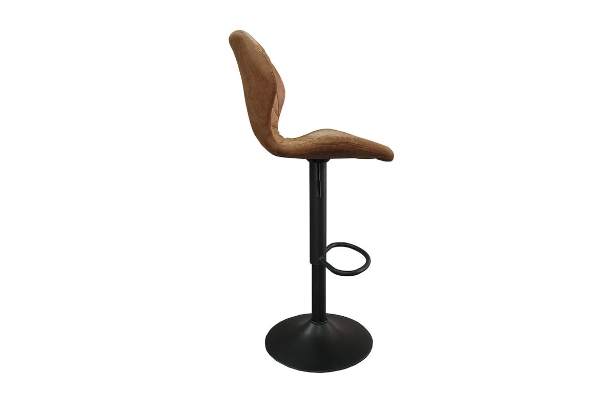 Rousseau - Chaise de bar Malaga PU Cognac - DEC8031 - 90x48x52 cm