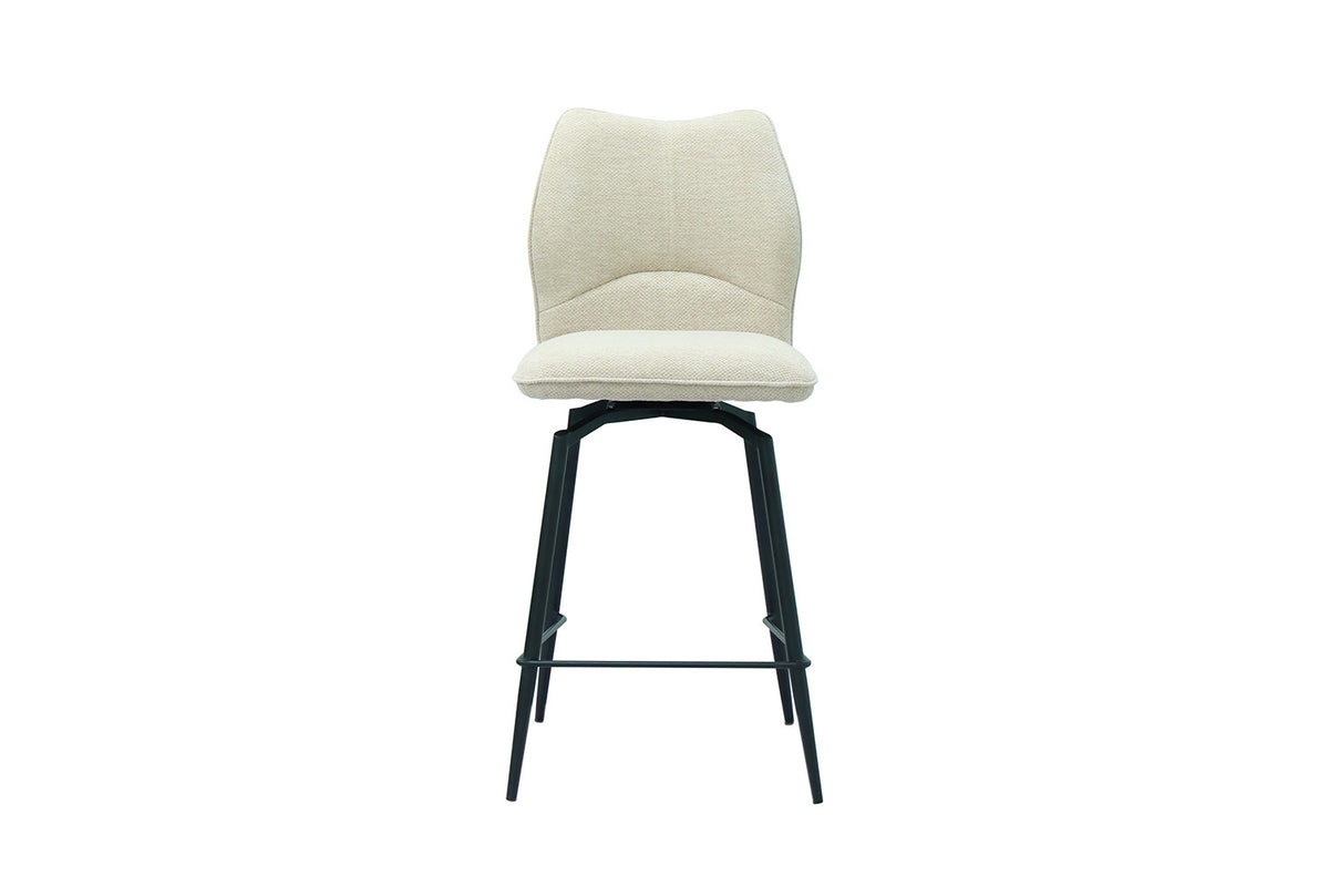 Rousseau - Barstoel Lara - Stof Ecru - 103x48x56 cm
