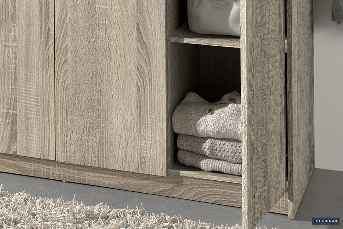 Rousseau - Kleerkast Ray 3 deuren Sonoma - 180x117,5x50 cm