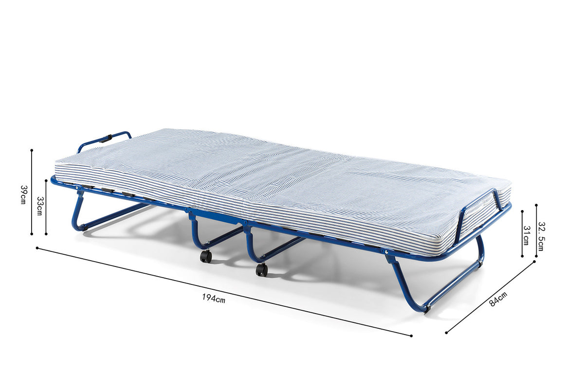Rousseau - Plooibed Safari 80x190 cm metaal - 33x84x194 cm