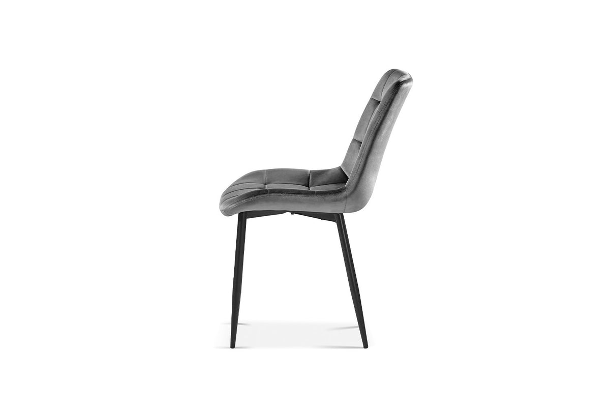 Rousseau - Stoel Juta - Fluweel Donkergrijs - 82x50x59cm