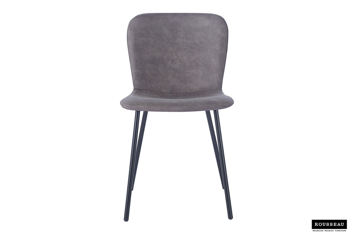 Rousseau - Chaise Susan - PU Taupe - 77x45x52 cm