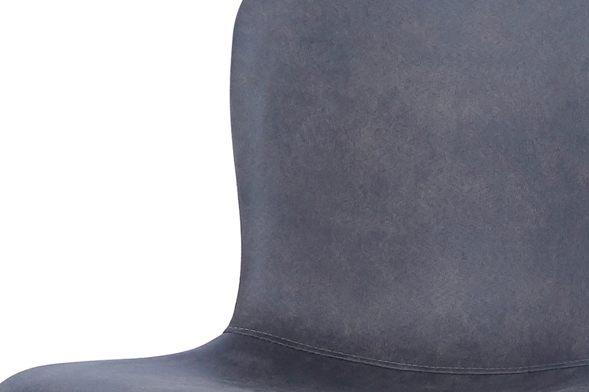 Rousseau - Chaise Susan - PU Gris Foncé - 77x45x52 cm