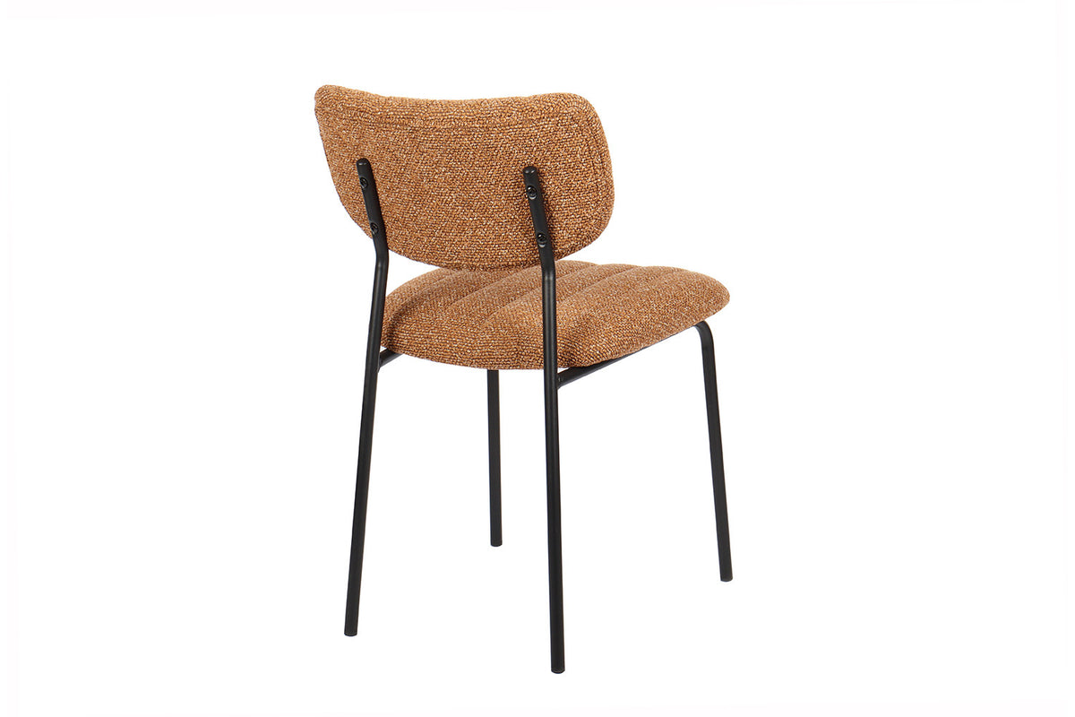 Rousseau - Chaise Antura - Tissu Orange - 77x46x53 cm