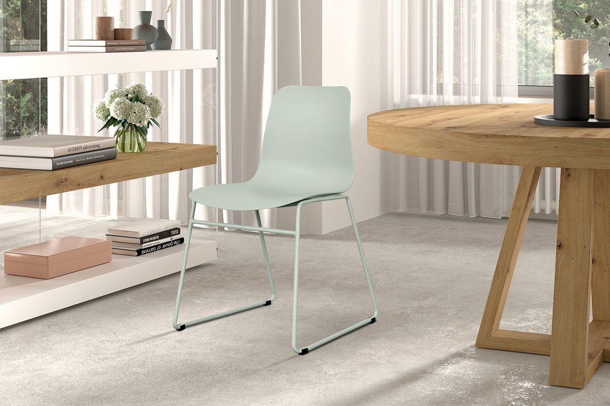 Rousseau - Chaise Marie PP Gris-Vert - 81x52x44 cm