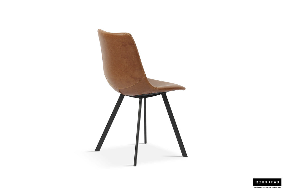 Rousseau - Chaise Oslo - PU Cognac - 84x44x57 cm