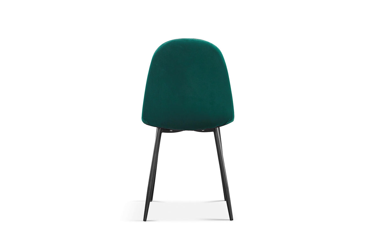 Rousseau - Chaise Boy - Velours Vert - 87x49x54 cm