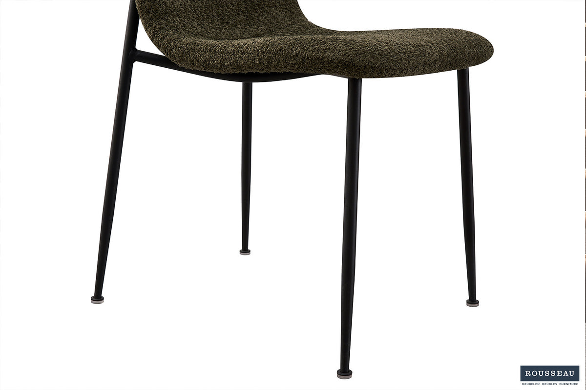 Rousseau - Chaise Alice Boucle - Vert - 81,5x42x57 cm