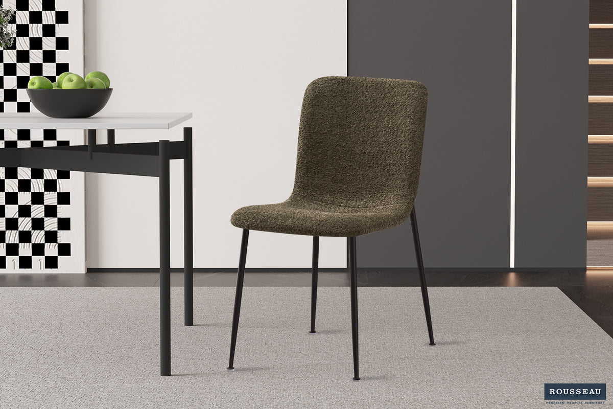 Rousseau - Chaise Alice Boucle - Vert - 81,5x42x57 cm