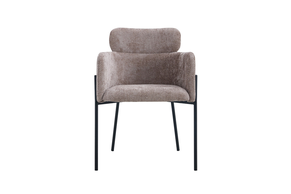 Rousseau - Chaise Naomi - Tissu Sable - 83x60,5x60 cm