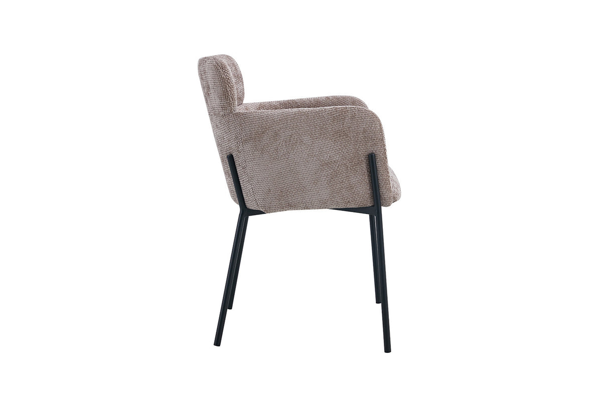 Rousseau - Chaise Naomi - Tissu Sable - 83x60,5x60 cm