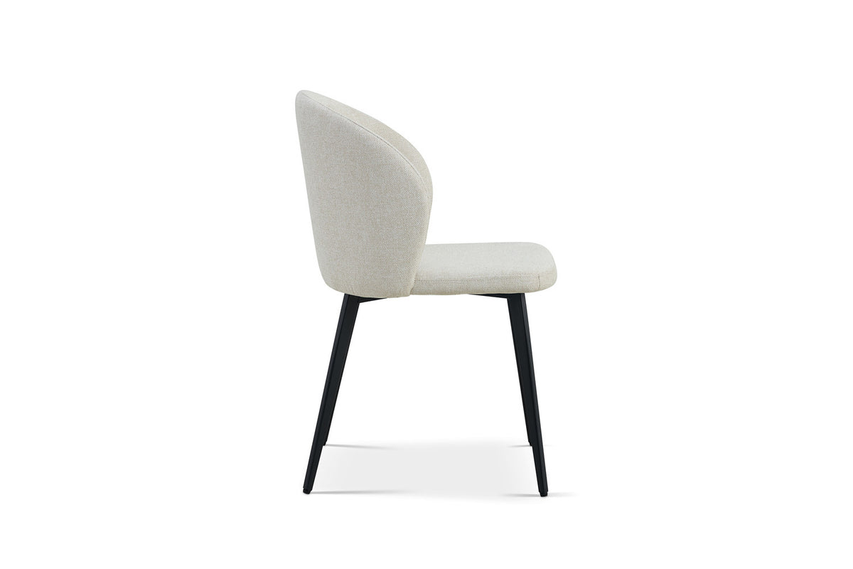 Rousseau - Chaise Tolède - Tissu Beige - 80x51x55 cm