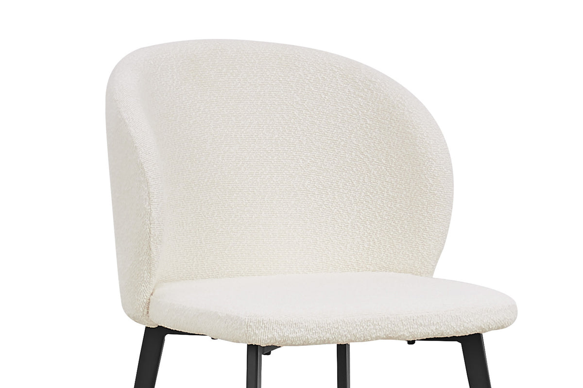 Rousseau - Stoel Toledo Boucle - Wit - 80x51x55 cm