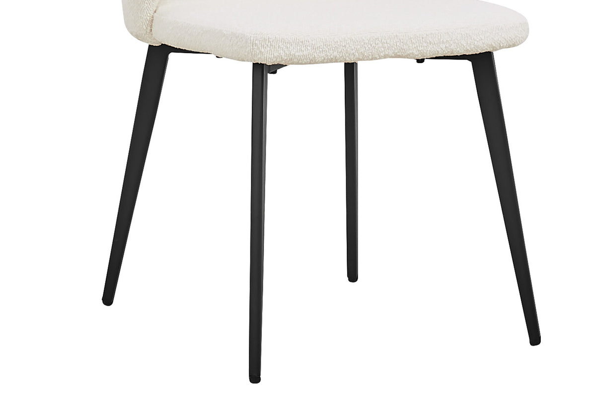 Rousseau - Stoel Toledo Boucle - Wit - 80x51x55 cm