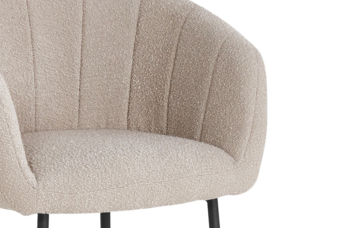 Rousseau - Stoel Sevilla Boucle - Zand - 79x57x62 cm