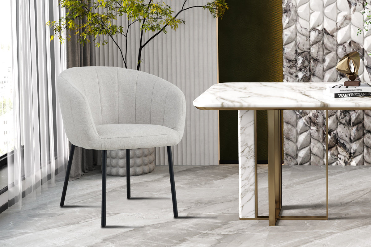 Rousseau - Stoel Sevilla - Stof Beige - 79x57x62 cm